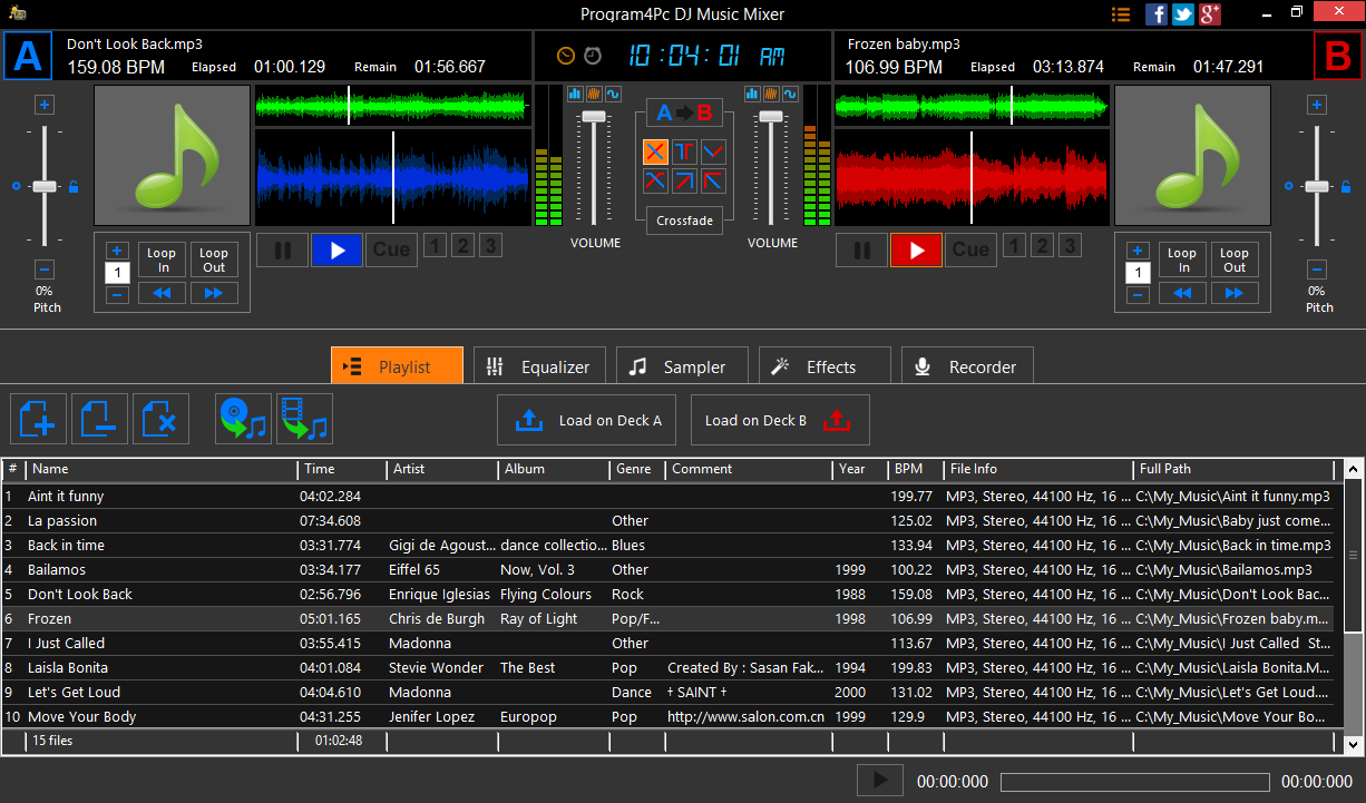 Program4Pc DJ Music Mixer v5.4.0 Full Crack - Hit2k