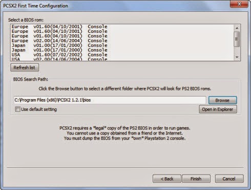 PS2 BIOS files All-in-One package for PCSX2 emulator 2015