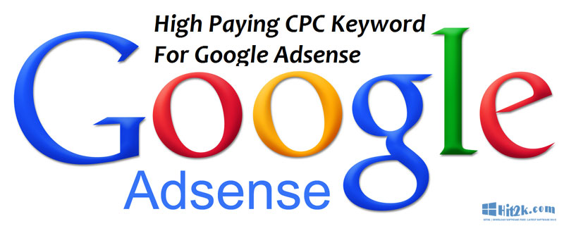 Google Adsense high paying Keywords in 2016