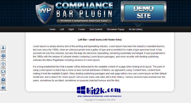 Compliance Bar Plug-in 1.0.12 WordPress Plugin