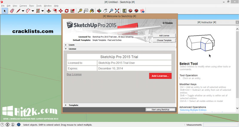SketchUp 2016 Pro Crack and Key Free Download