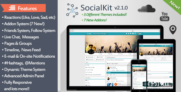 SocialKit 2.1.0 The Ultimate Social Platform Networking 