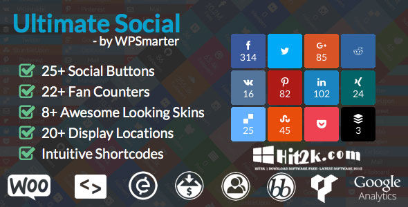 Ultimate Social Deux 6.0.1 Fast Sharing Buttons WP Plugin