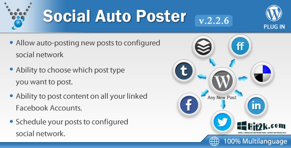 Social Auto Poster 2.2.3 WordPress Plugin Completely Automated